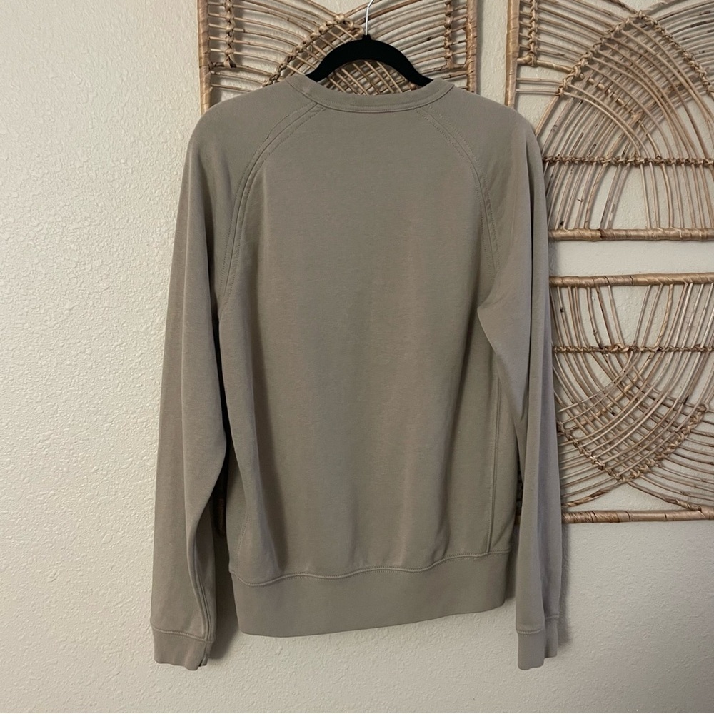 Nike Have a Nike Day Crew Neck Sweater Pullover Brown Beige Sz S B17 - Picture 2 of 9
